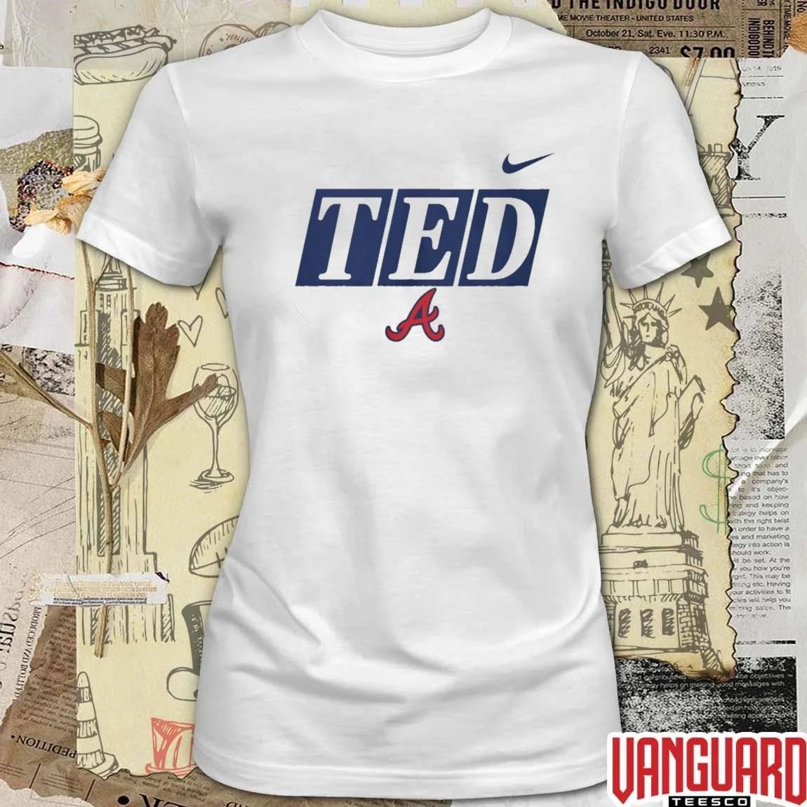 Ted Turner Atlanta Braves Memorial MLB t-shirt