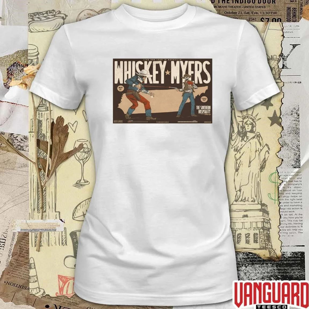 Whiskey Myers The Southern Hospitality Tour May 21 2026 Nashville TN Poster t-shirt