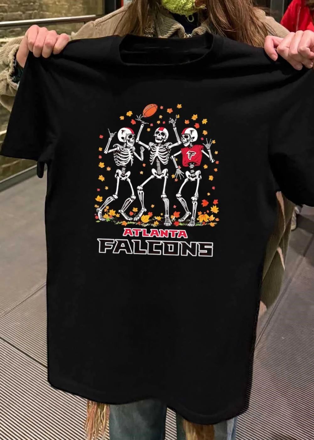 Atlanta Falcons Halloween Skeletons Football Shirt
