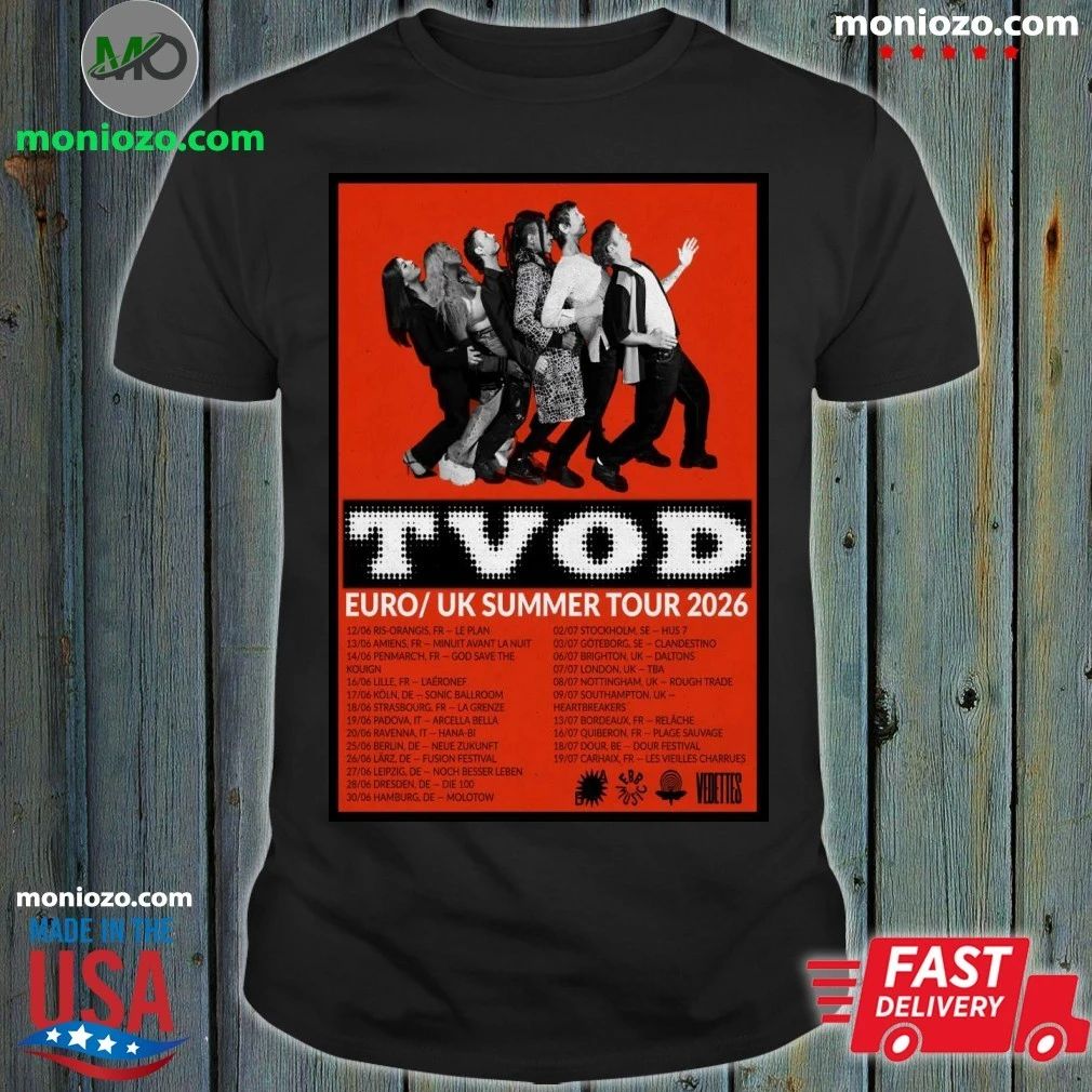 TVOD Summer Tour EU UK 2026 Poster Shirt