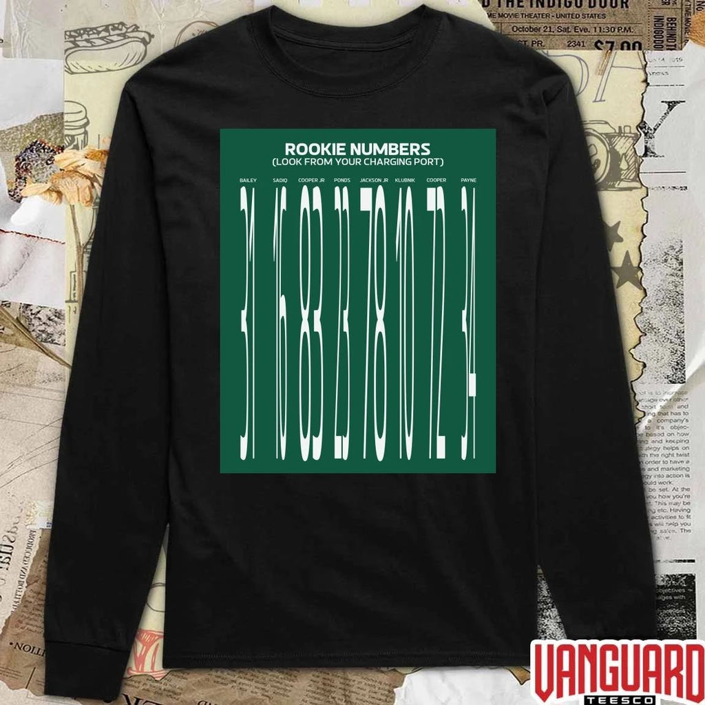 New York Jets Rookie Numbers Look From Your Charging Port t-shirt