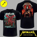 Metallica M72 Tour Celtic Skull King combine Red Dragon Two-Sided Collector’s Tee