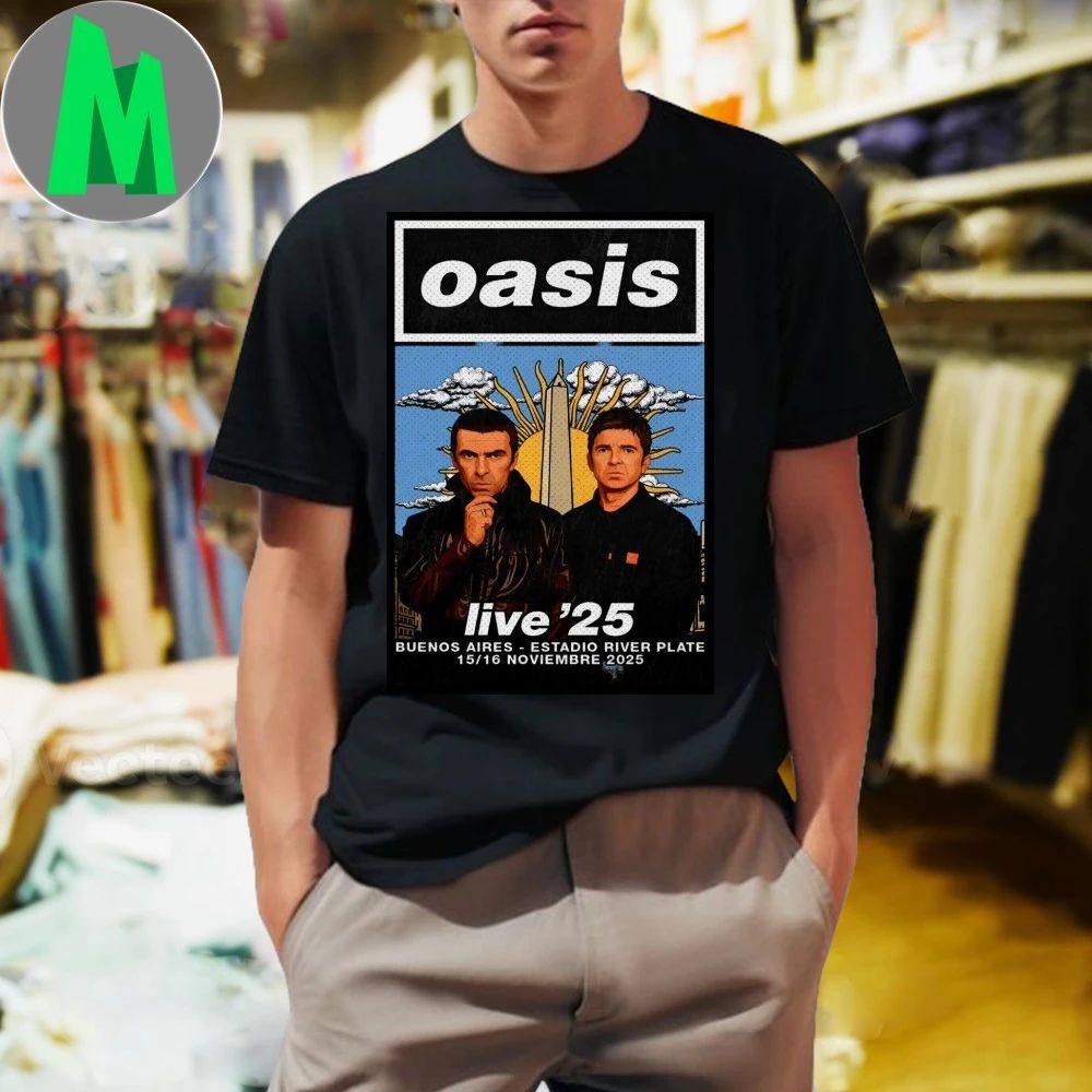 Oasis November 15-16 2025 Buenos Aires Argentina Poster Shirt