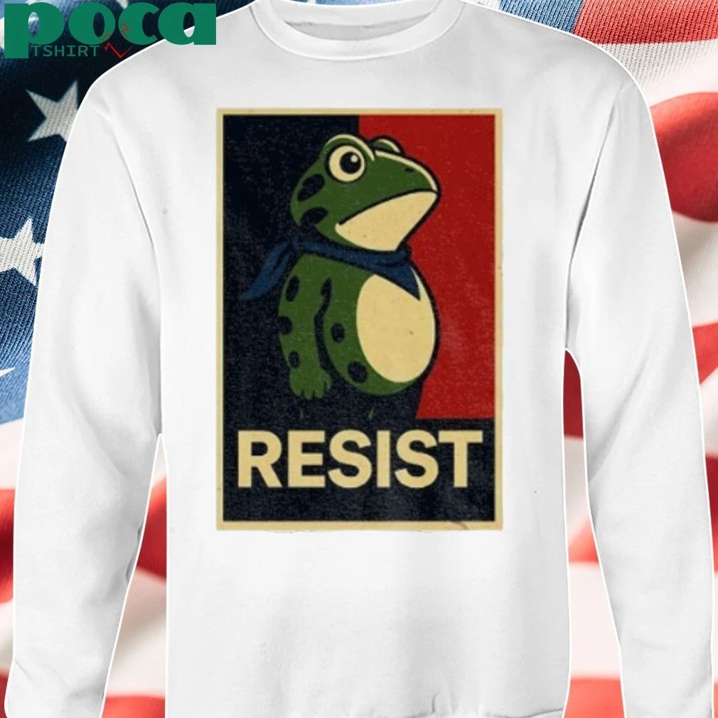 Portland Frog Resist Anti Fascism Political Graphic Shirt