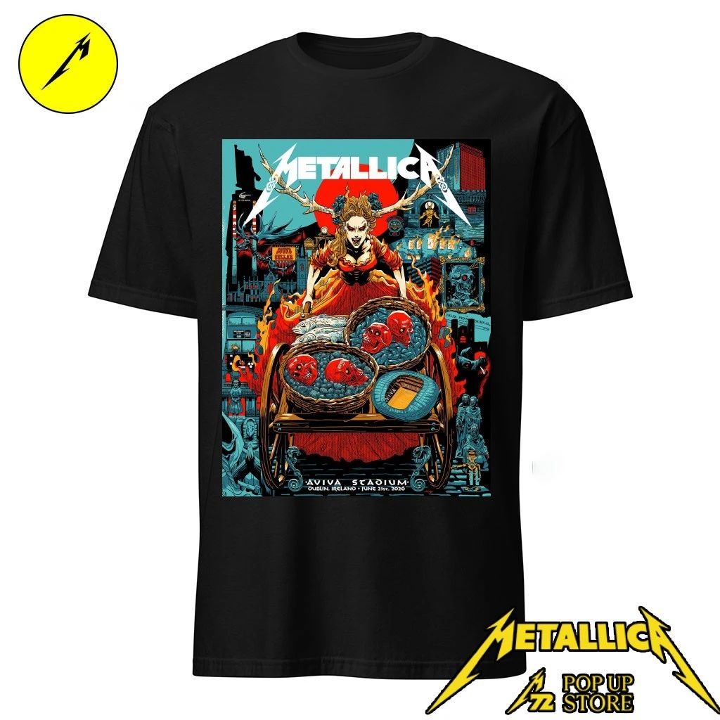 Metallica Dublin Pop-Up Shop Exclusive Tee – M72 Tour Edition