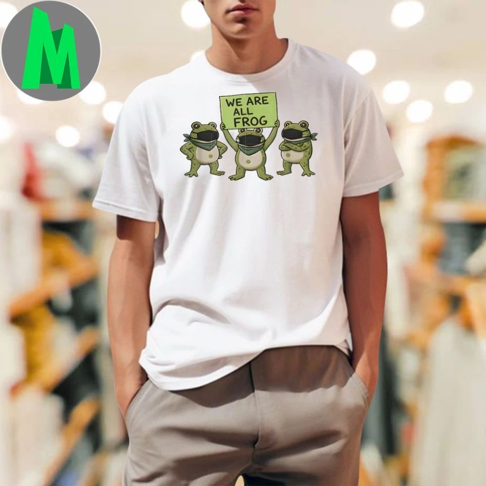Retro Portland We Are All Frog Design Shirt