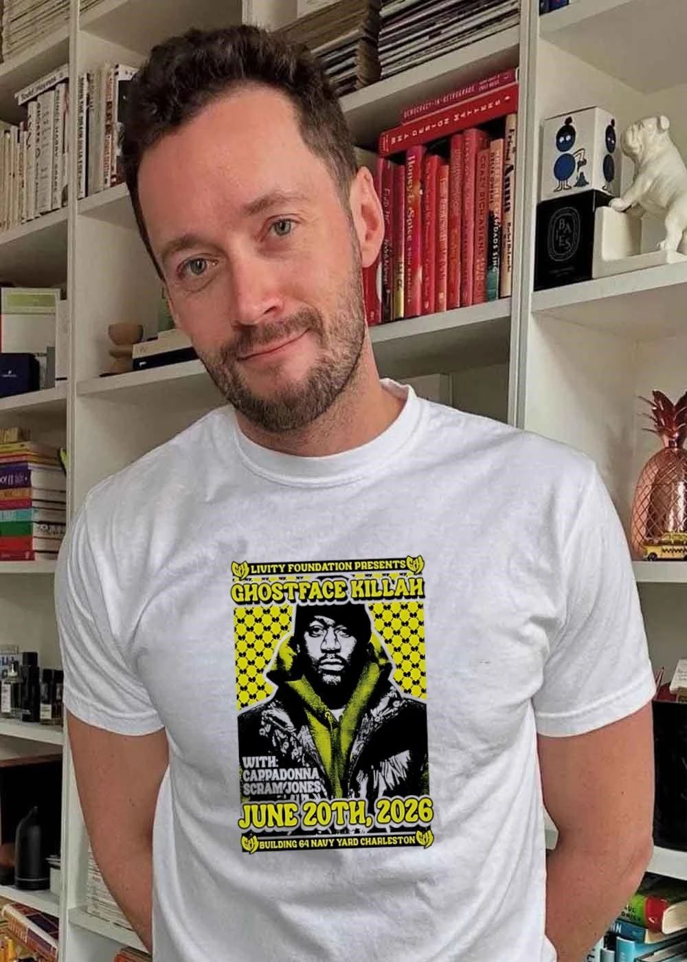 Ghostface Killah Cappadonna Scram Jones June 20th 2026 Navy Yard shirt
