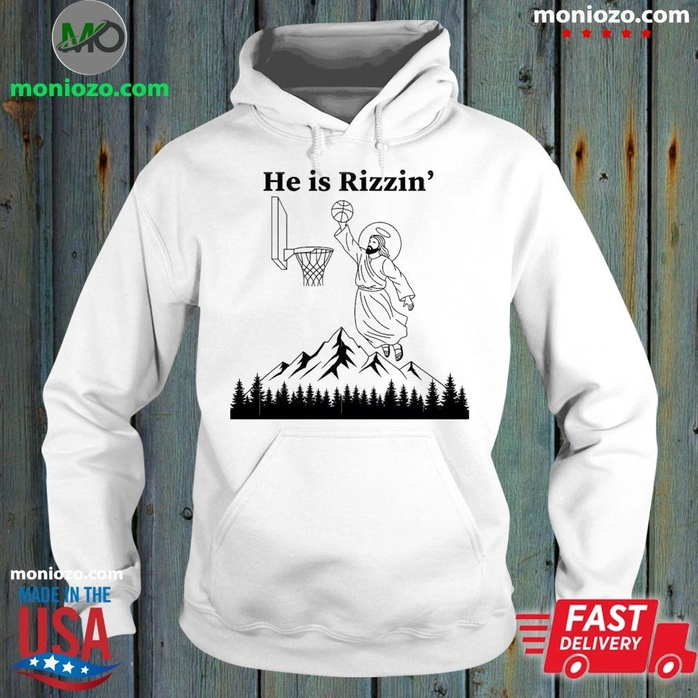 Original He is Risen Easter Jesus Playing Basketball Shirt