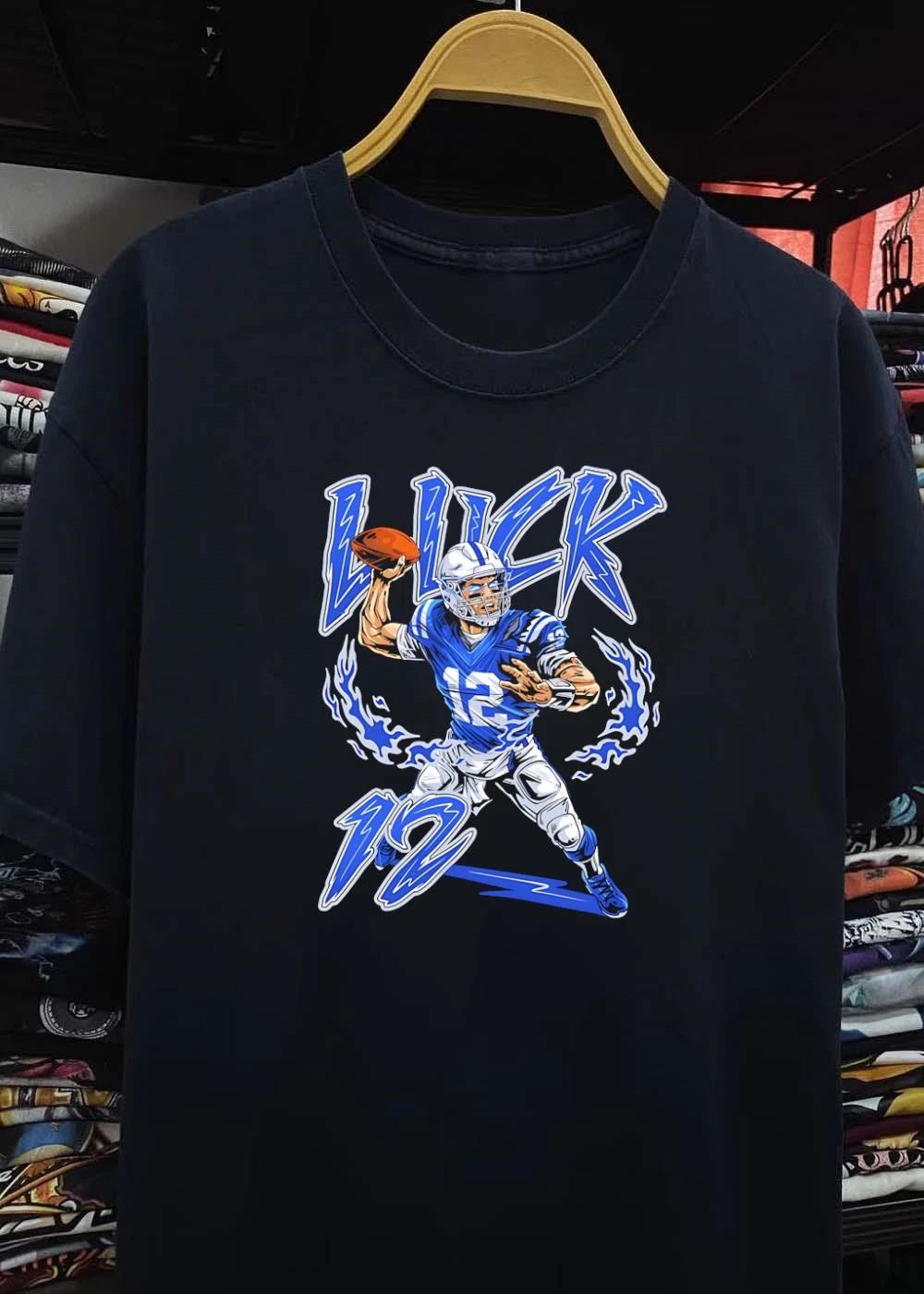 Luck 12 football quarterback player shirt