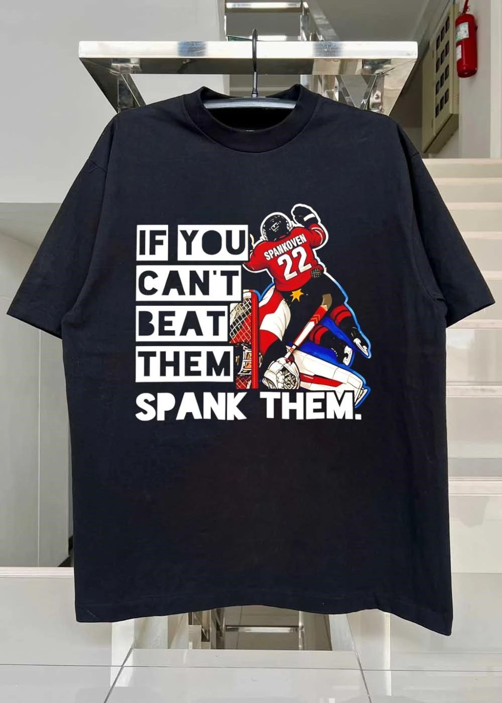 Hockey Apparel If You Can’t Beat Them Spank Them T-Shirt