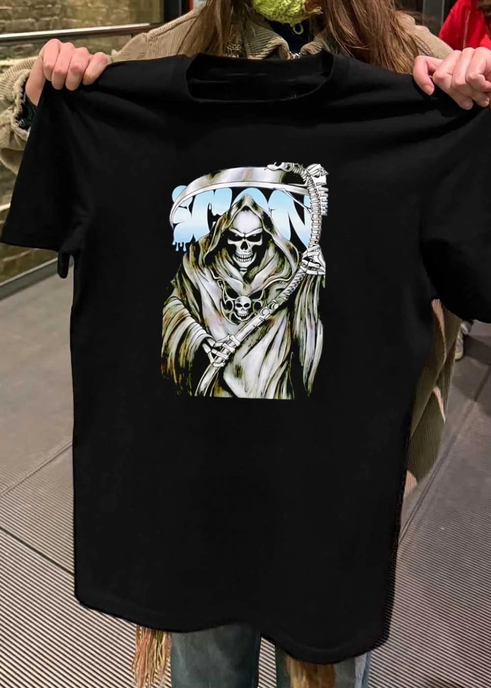 Grim Reaper Holding Scythe Icon T-Shirt