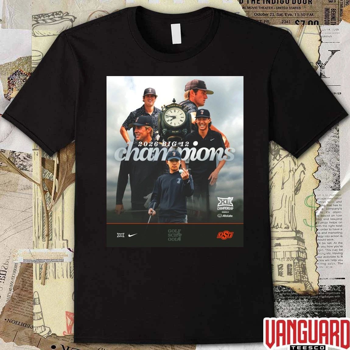 Back-to-back Big 12 Champions OSU Cowboy Golf Poster t-shirt