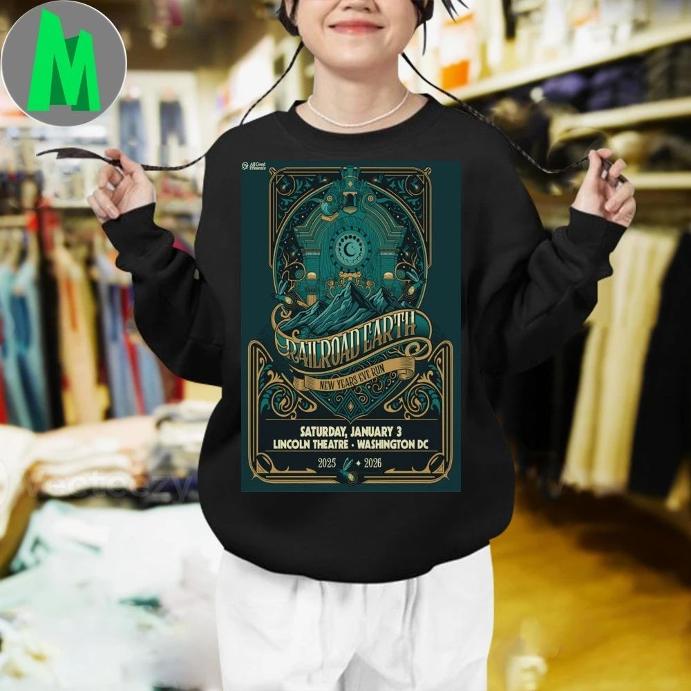 Railroad Earth The Lincoln Theatre Jan 3 2026 Poster Shirt