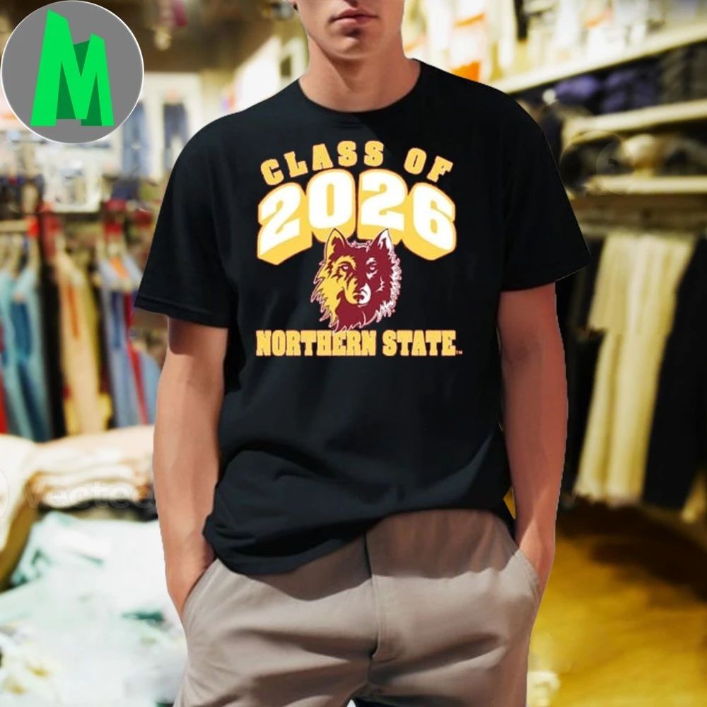 Rally Northern State Wolves Maroon Class of 2026 Shirt