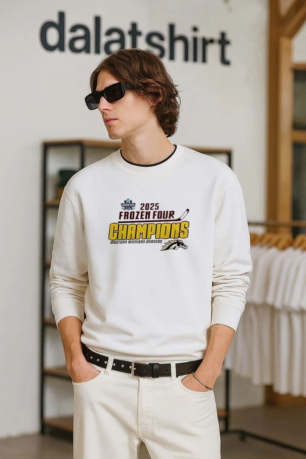 Western Michigan Broncos x Frozen Four Championship 2025 shirt