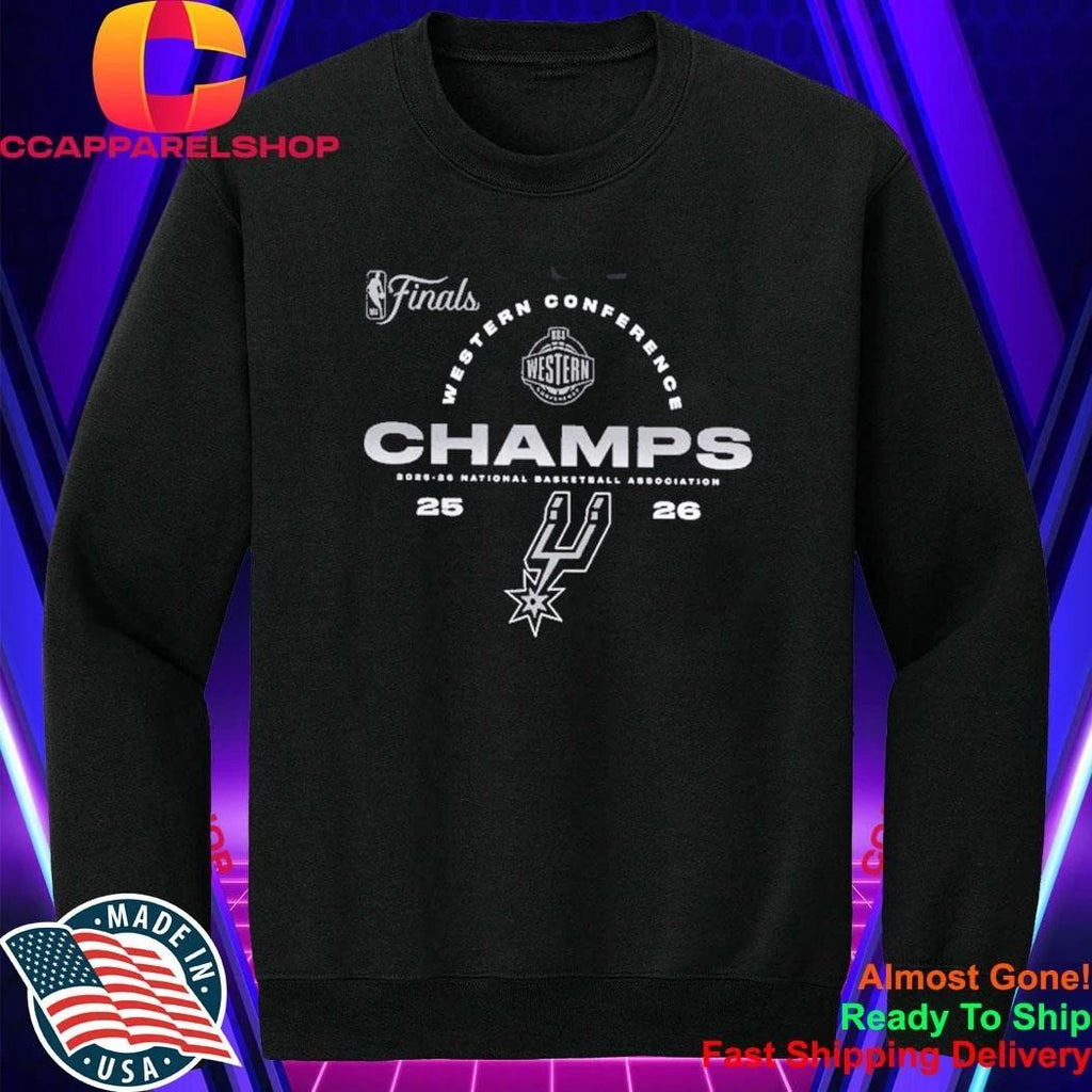 San Antonio Spurs Fanatics 2026 NBA Western Conference Champions Roster Shirt