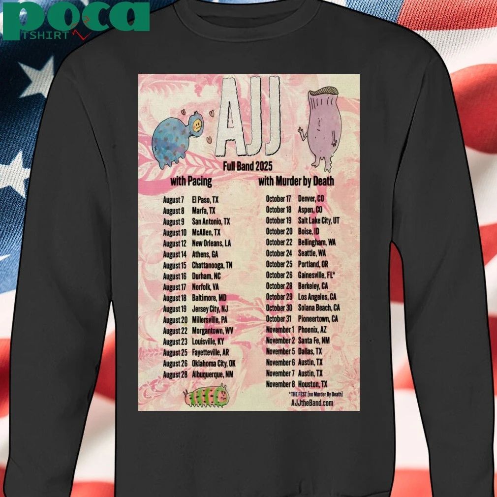 Fall Tour 2025 AJJ Band Poster T-shirt