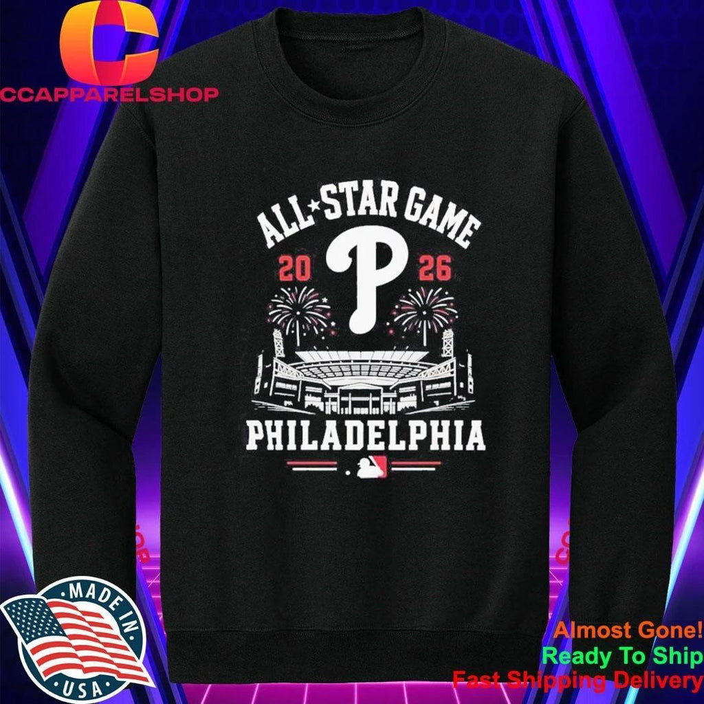 2026 All Star Game Philadelphia Phillies MLB Stadium Fireworks Shirt