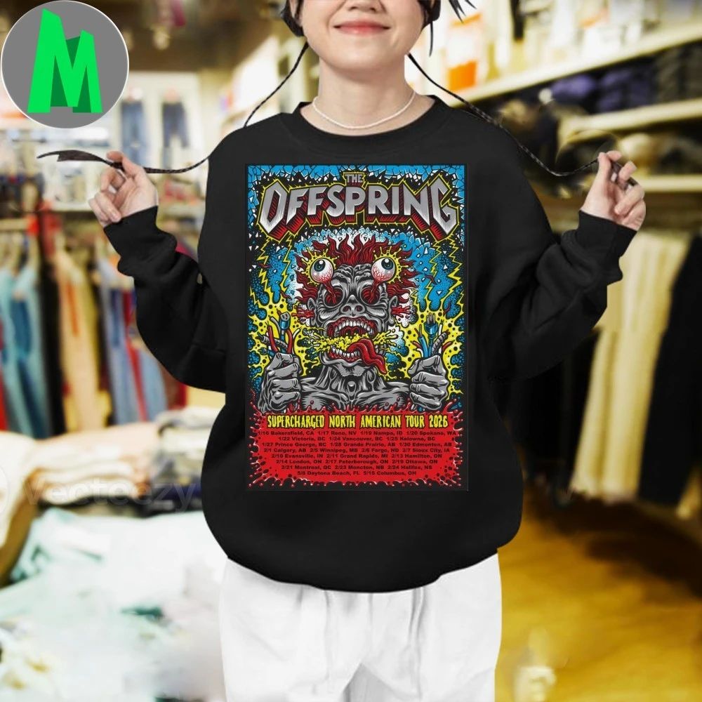 The Offspring Supercharged Na Tour 2026 Poster Shirt