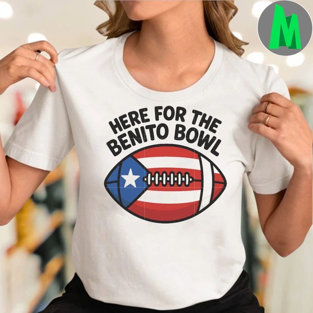 Here for the benito bowl rugby ball shirt