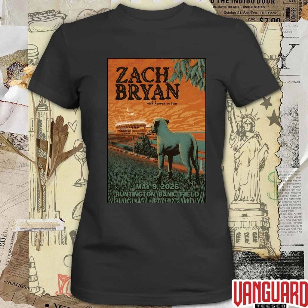 Zach Bryan Pop-Up Shop Now Huntington Bank Field Cleveland OH May 9 2026 Poster t-shirt