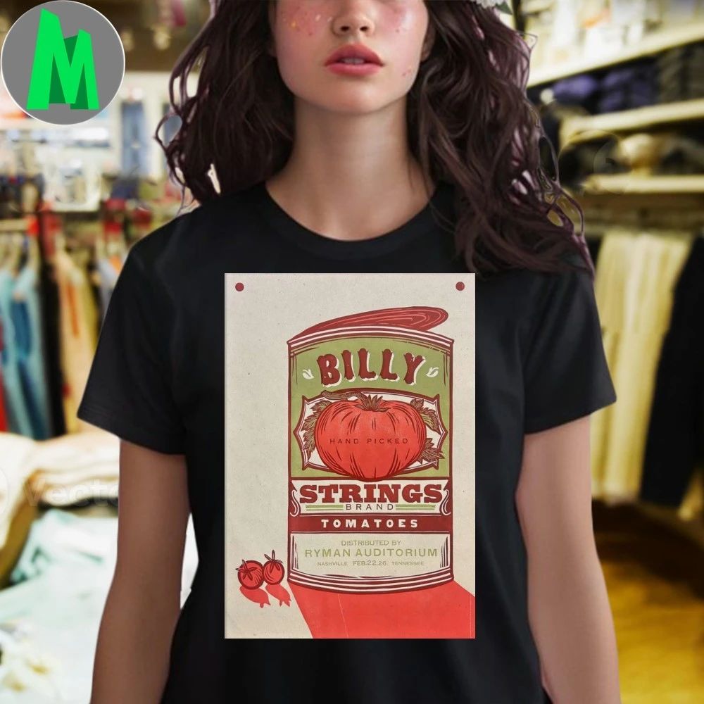 Billy Strings February 22 2026 In Nashville TN Poster Shirt