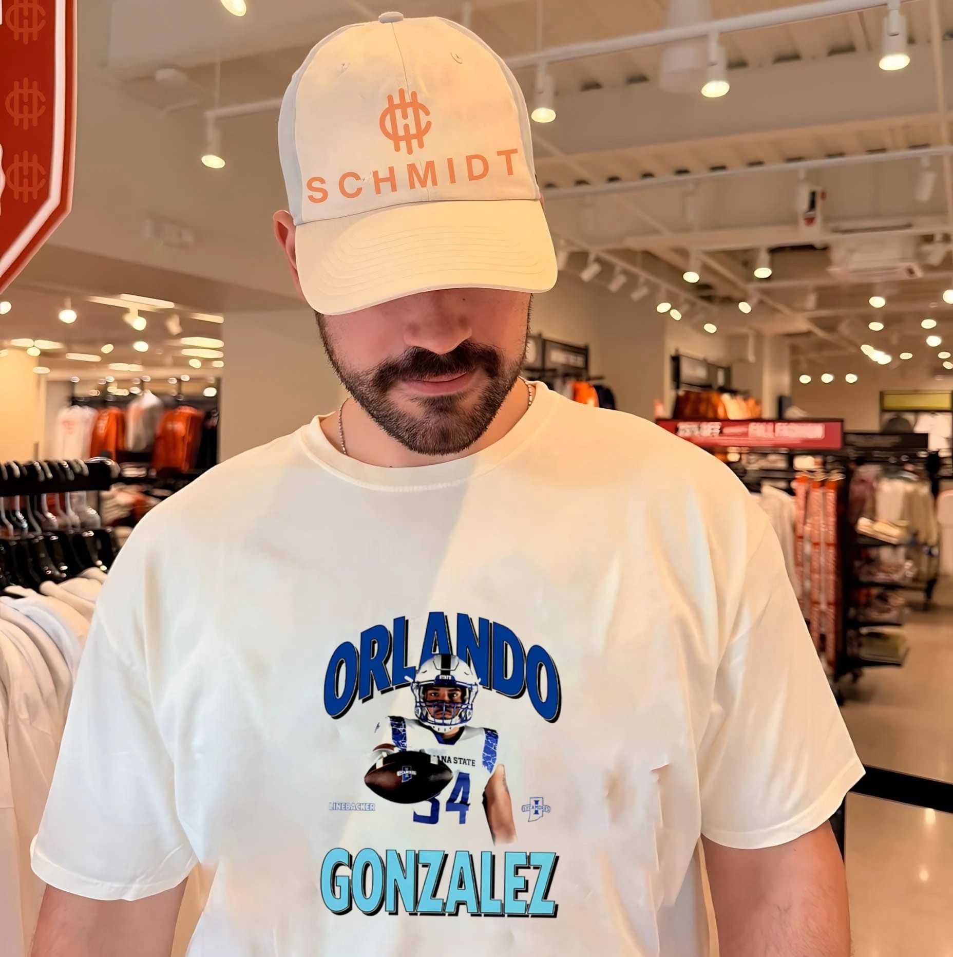 Orlando Gonzalez Indiana State Sycamores Linebacker graphic shirt
