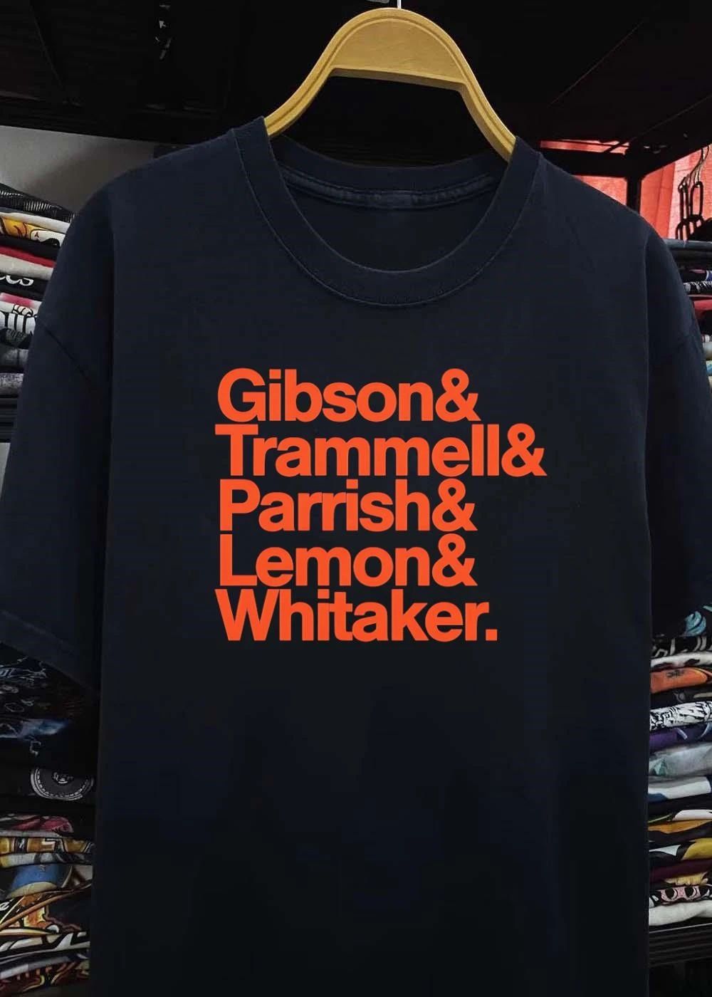 Gibson Trammell Parrish Lemon Whitaker Famous Baseball Players Shirt