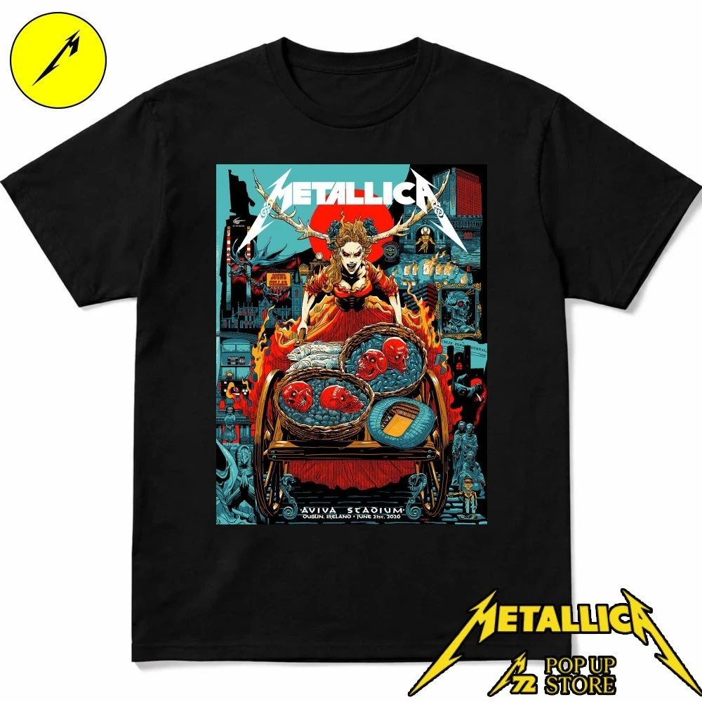 Metallica Dublin Pop-Up Shop Exclusive Tee – M72 Tour Edition