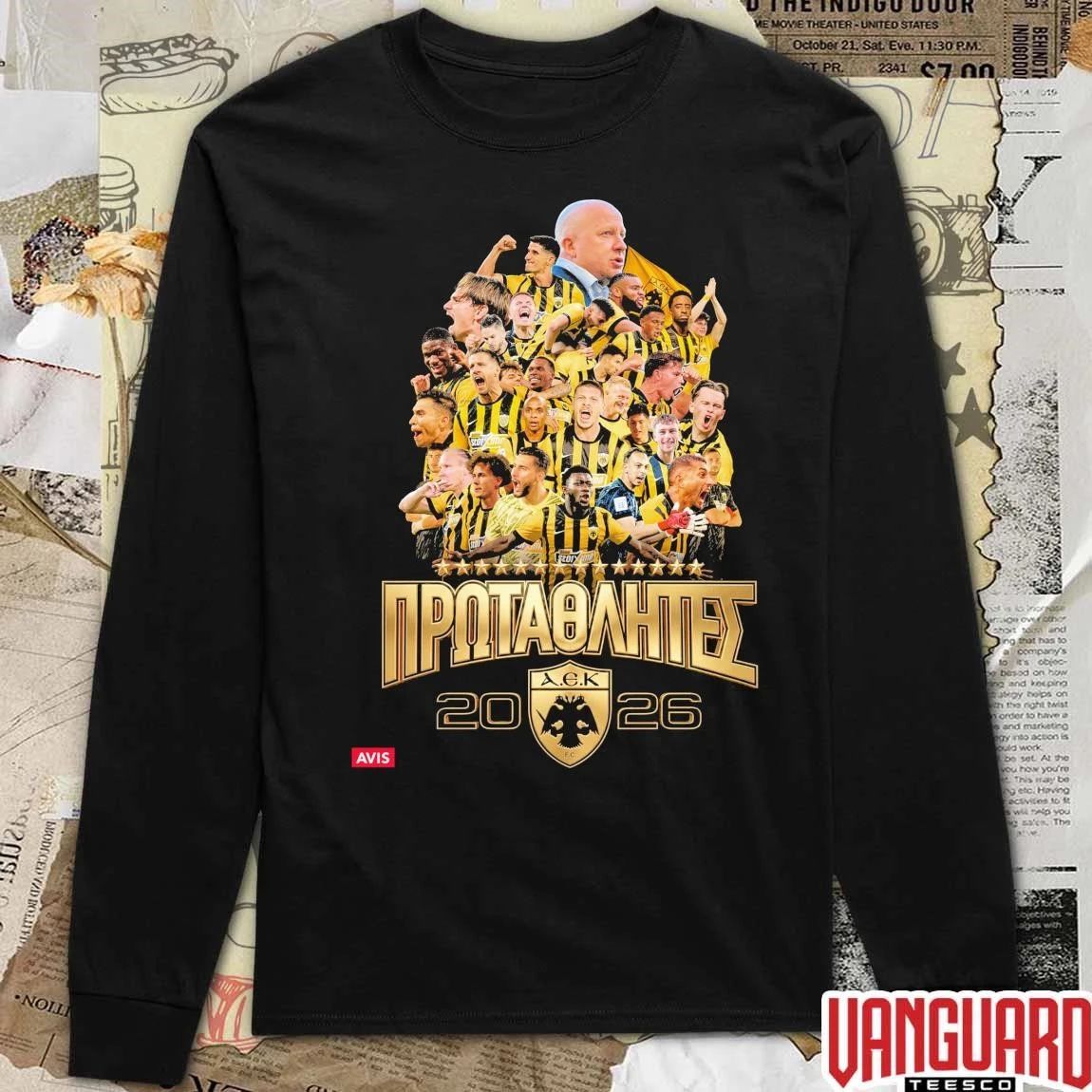 Αεκ Athens Fc Greek Super League 2025-2026 Season t-shirt