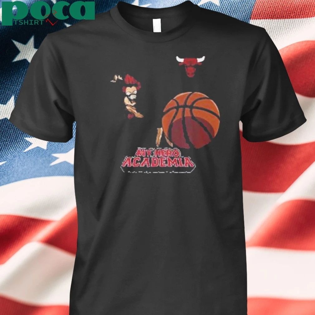Hyperfly x NBA x My Hero Academia Krishima Chicago Bulls shirt
