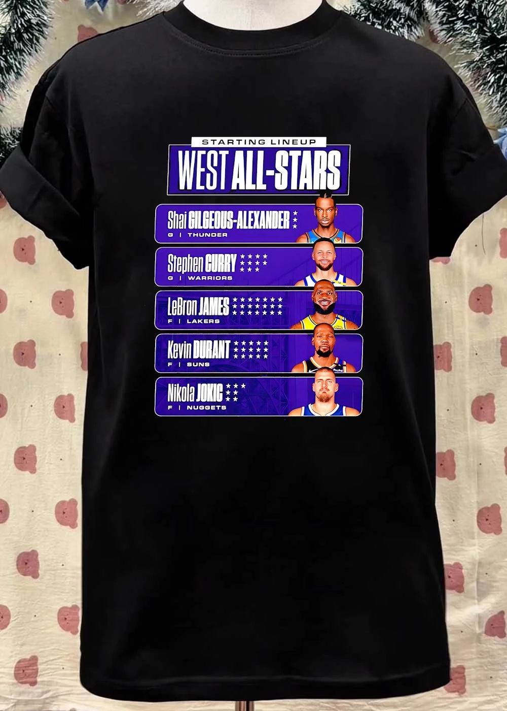 Starting Lineup West All-stars shirt