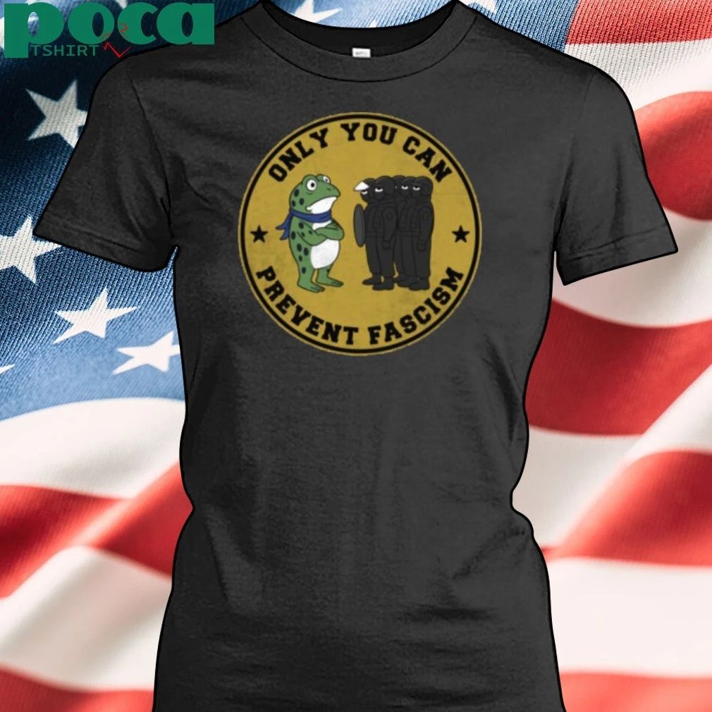 Portland Frog 2025 Only You Can Prevent Fascism Vintage T-shirt