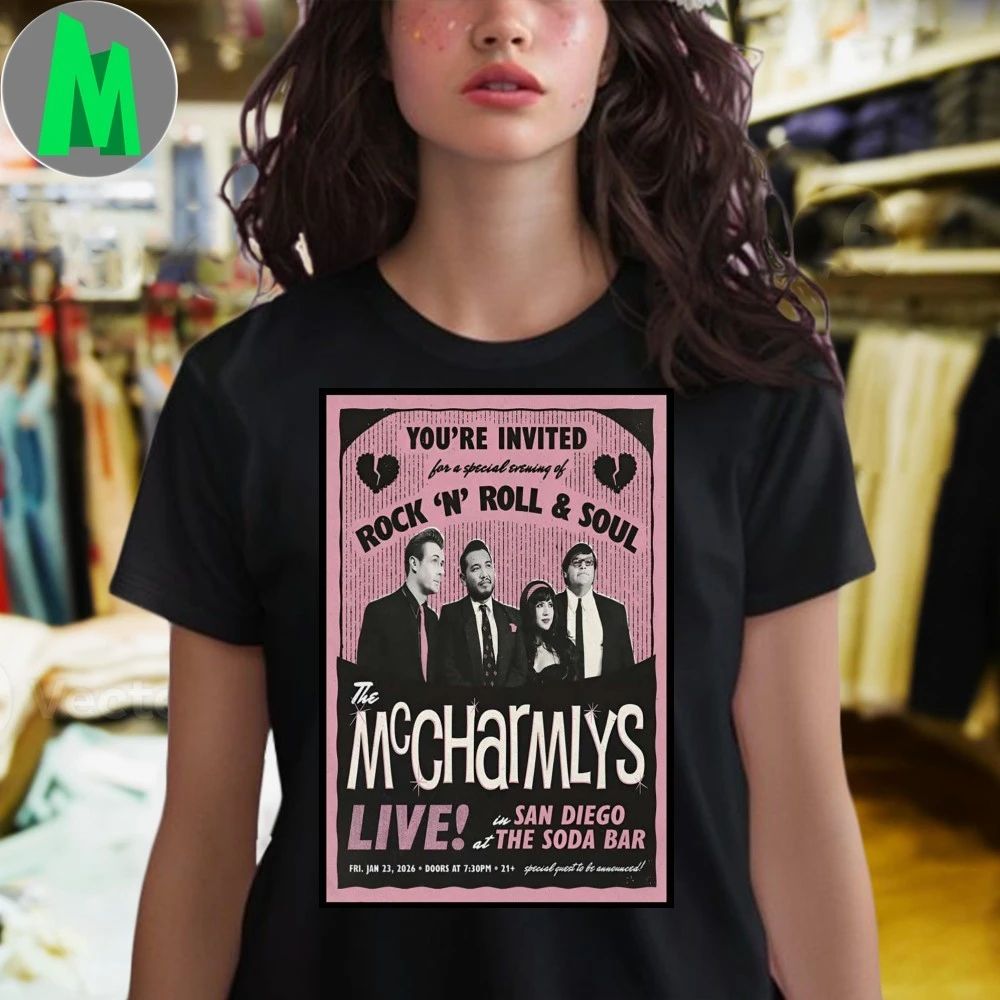 Original The Mccharmlys San Diego Ca Jan 23 2026 Poster Shirt