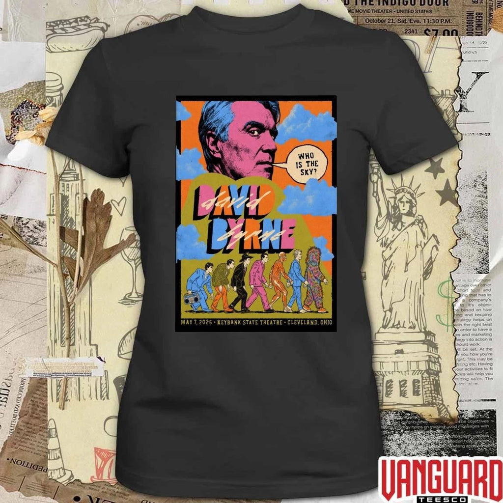 David Byrne May 7 2026 KeyBank State Theatre at Playhouse Square in Cleveland OH Poster t-shirt