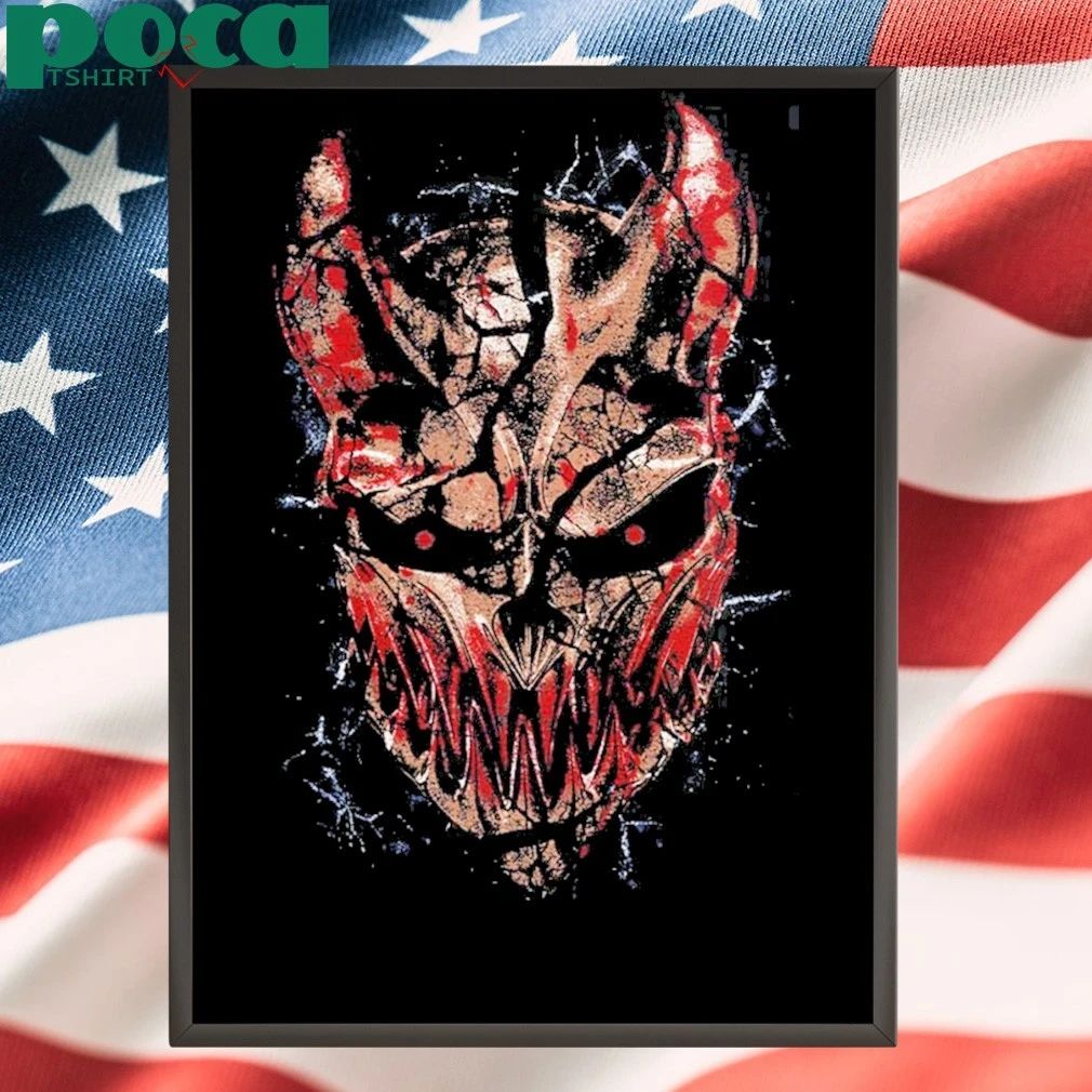 Blood4Blood Event Merch In Daytona Beach Florida On May 6 2026 Shattered Logo And Mask T-Shirt