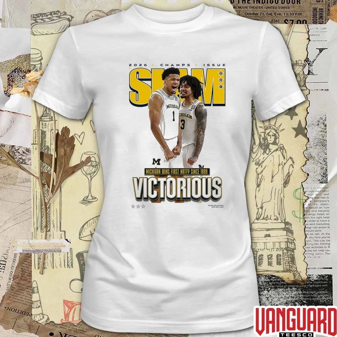 SLAM Cover – Michigan ’26 Men’s National Champions Michigan Wins First Natty Since 1989 Victorious t-shirt