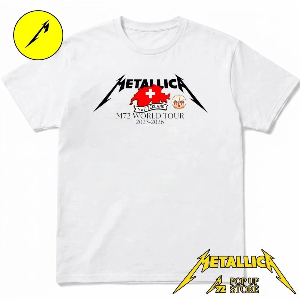 Metallica M72 World Tour Zurich, Switzerland Pop-Up Shop Shirt