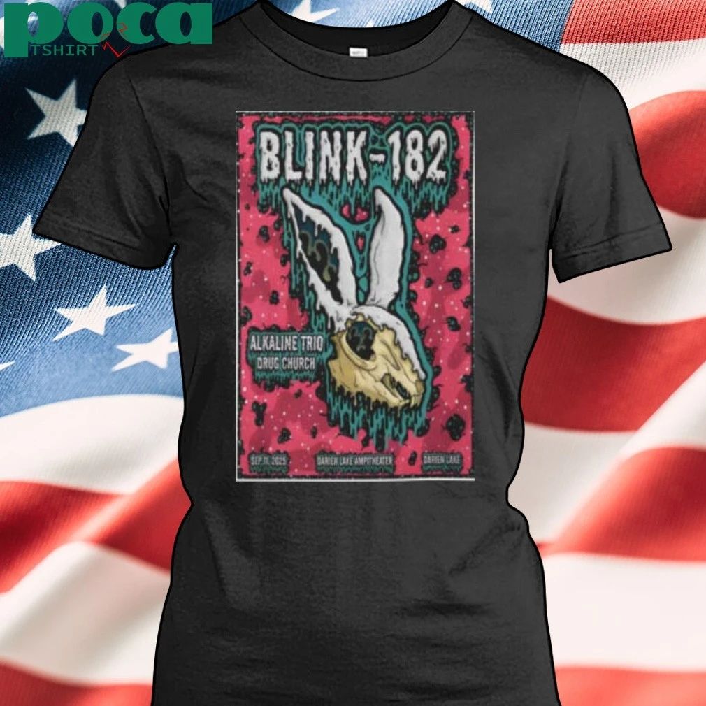 Blink-182 Fall Tour 2025 Darien Center NY Poster T-shirt