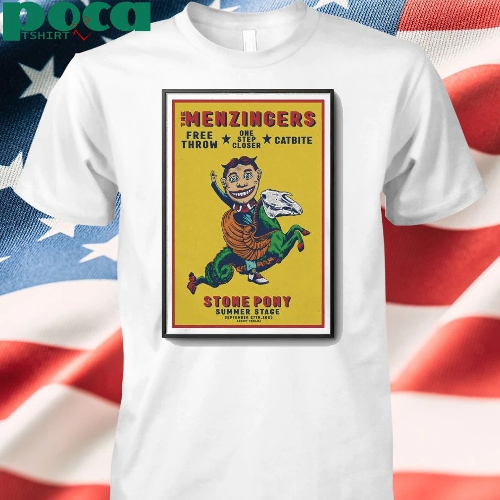 The Menzingersin Sep 27 2025 The Stone Pony in Asbury Park, NJ Poster shirt