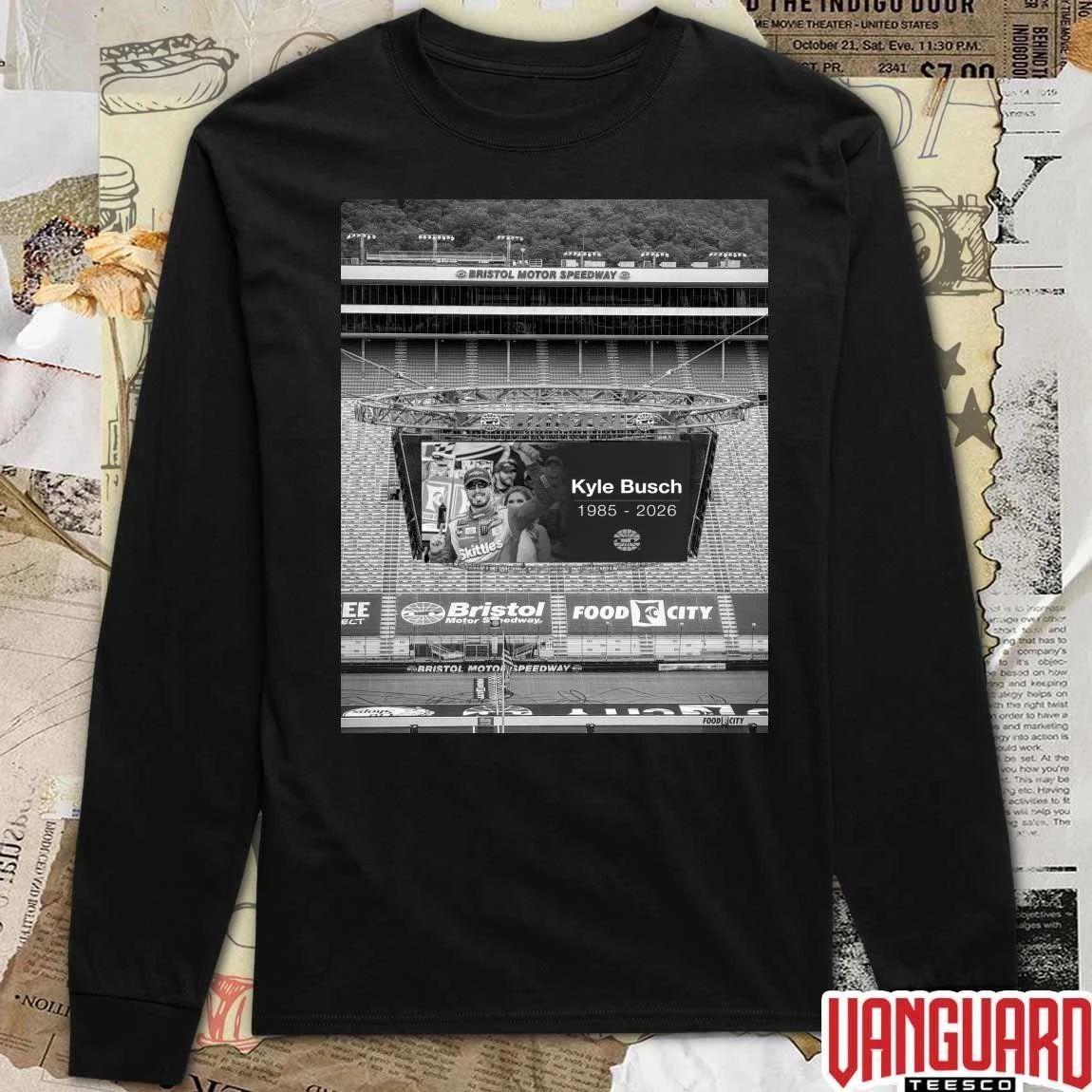 Kyle Busch 1985 – 2026 Bristol Motor Speedway Poster t-shirt