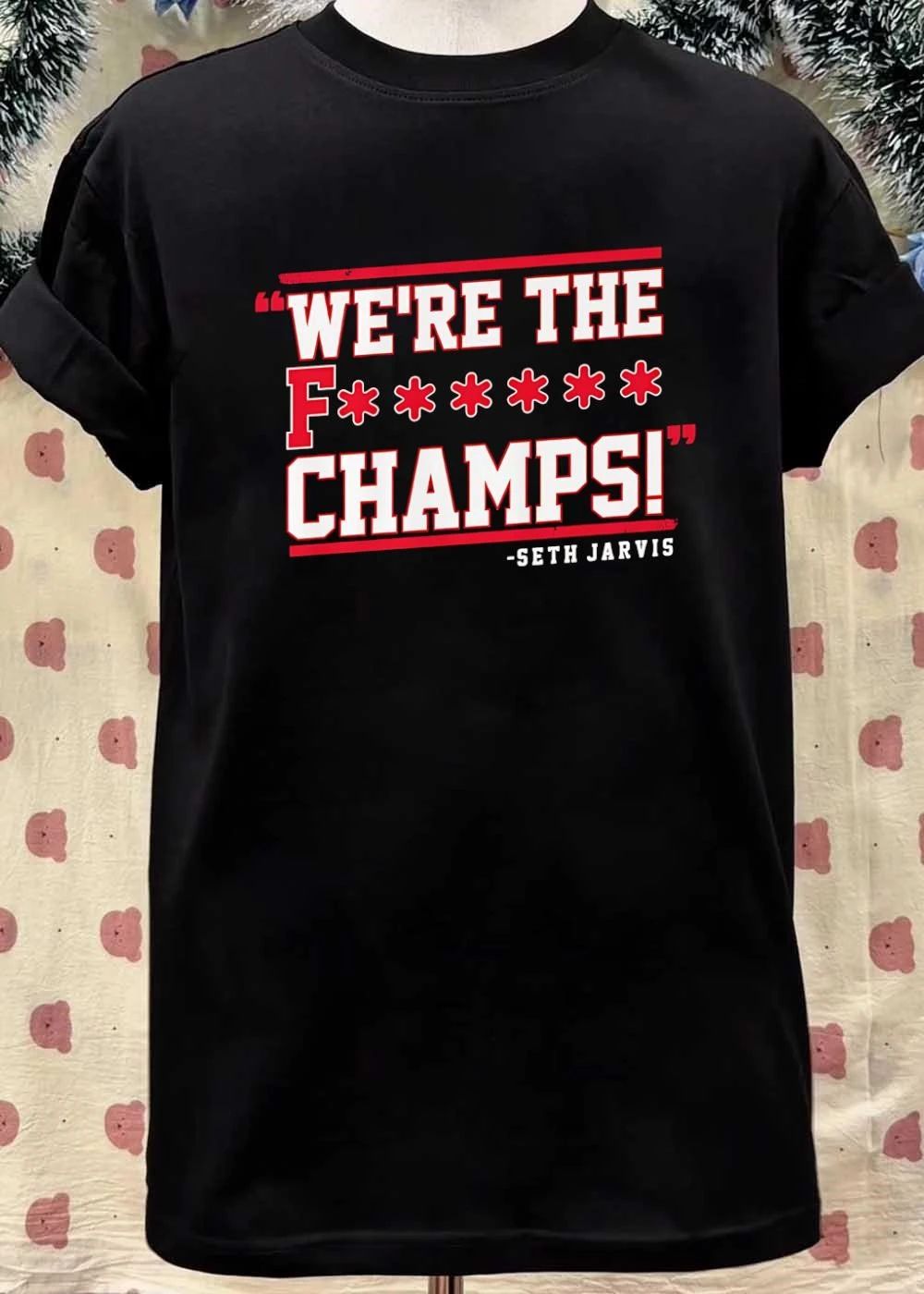 Seth Jarvis Quote We Are The F Champs Carolina Hurricanes shirt