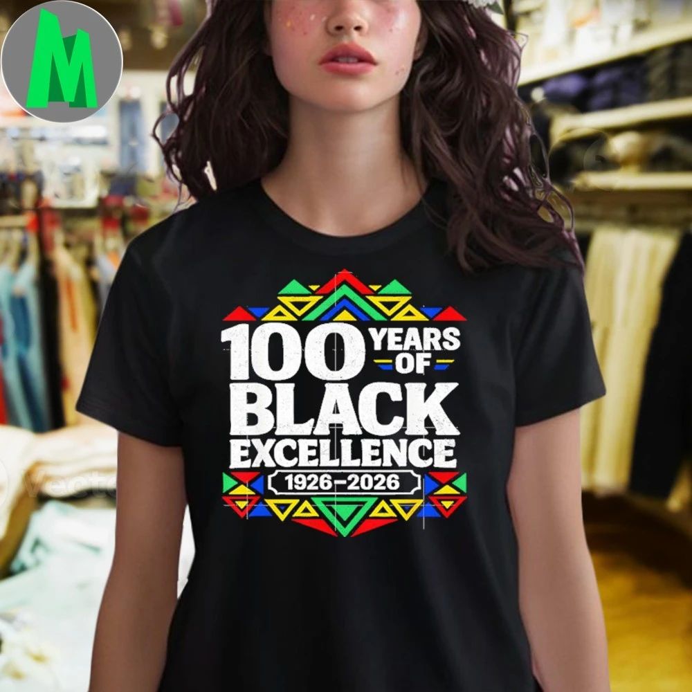 100 Years of Black Excellence Centennial Black History Month T-Shirt