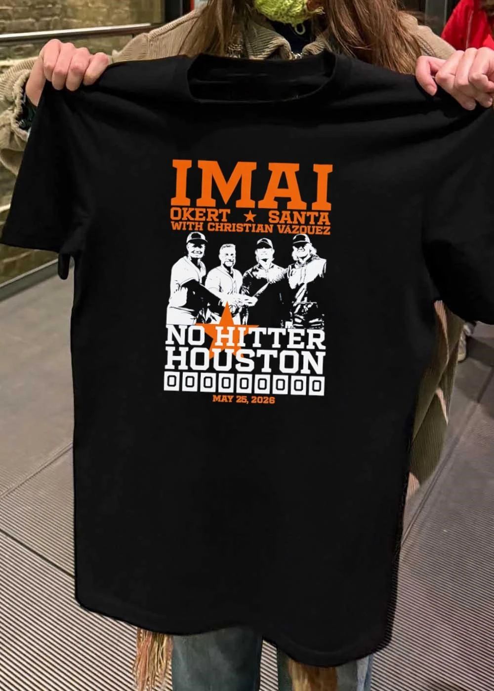 Imai Okert Santa Vazquez Houston No Hitter 2026 Shirt