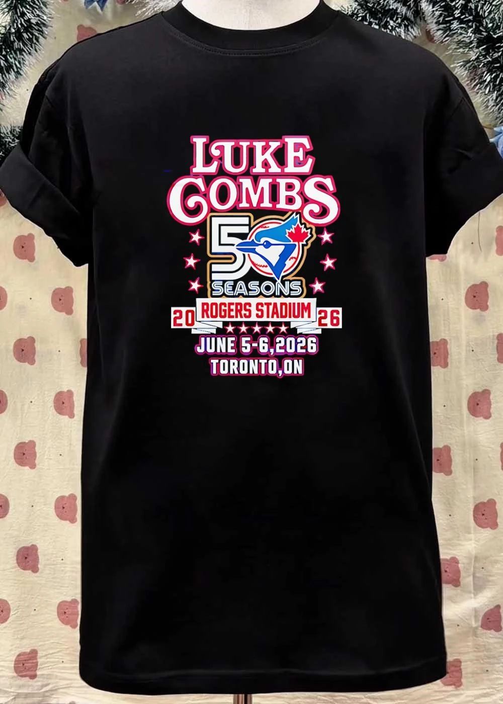 Luke Combs Live at Rogers Stadium Toronto 50 Seasons 2026 Toronto Blue Jays T-Shirt