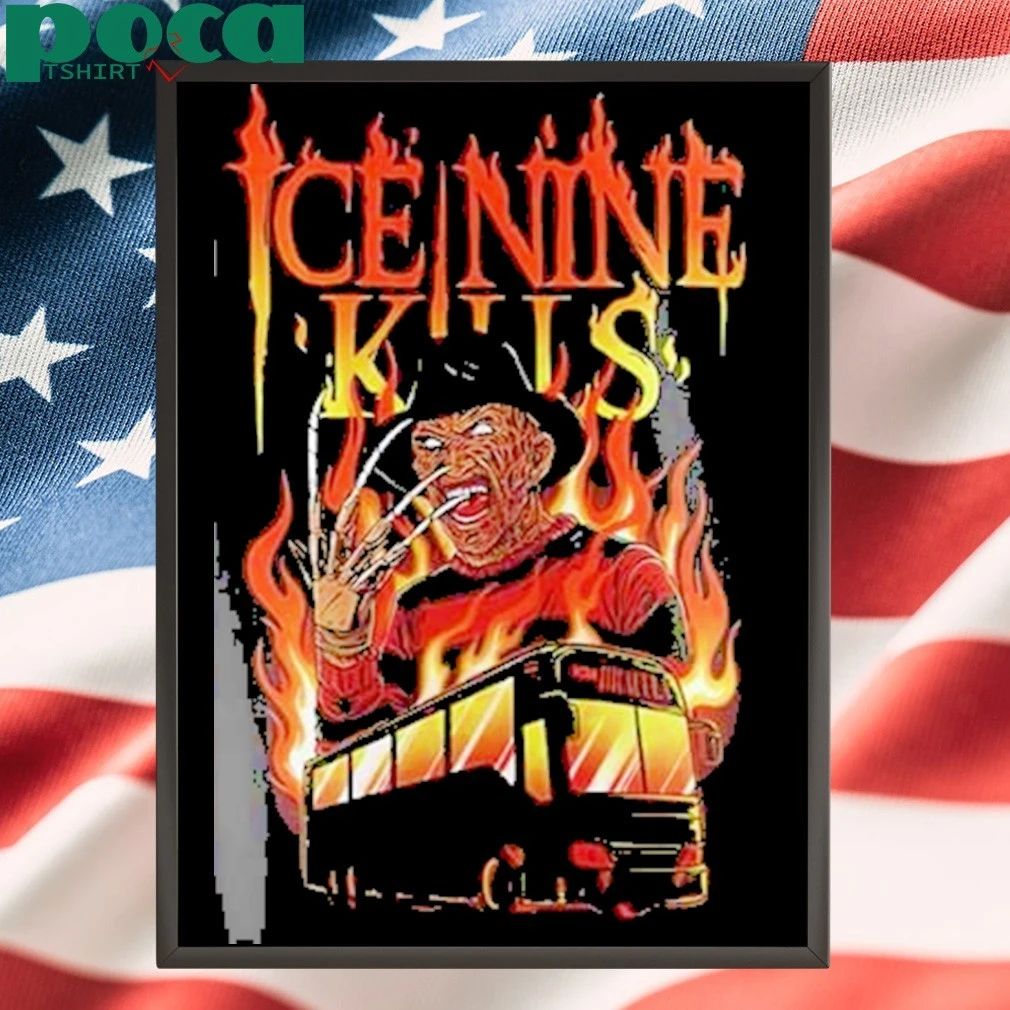 Boston Red Sox Ice Nine Kills Tour 2025 Freddy Krueger Baseball Jersey T-shirt