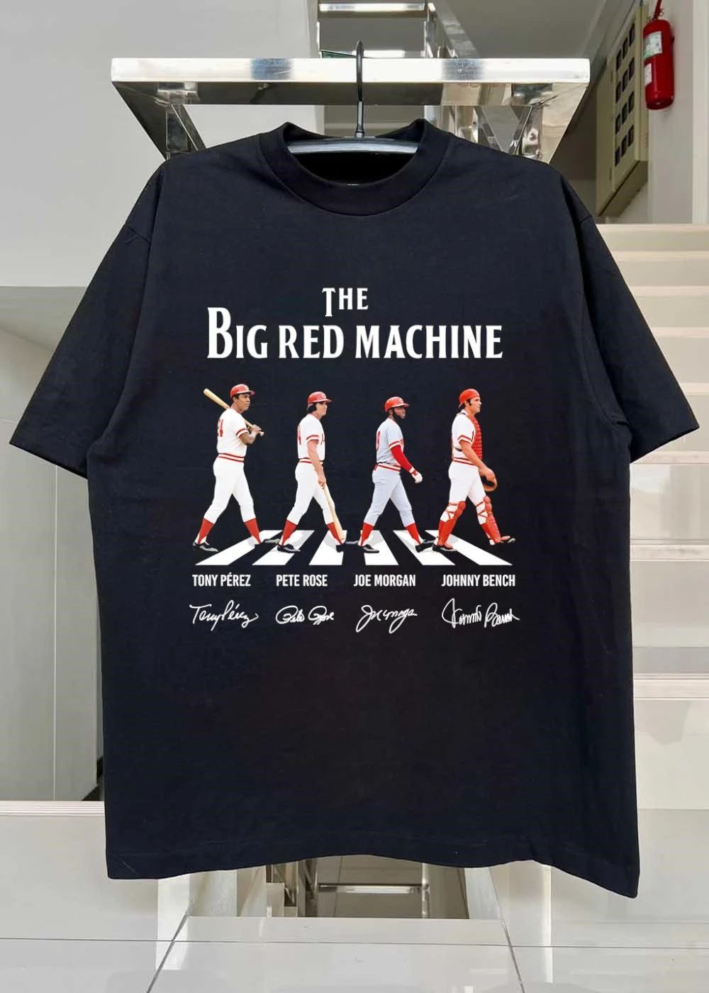 Tony Pérez Pete Rose Joe Morgan Johnny Bench Walking The Big Red Machine Shirt