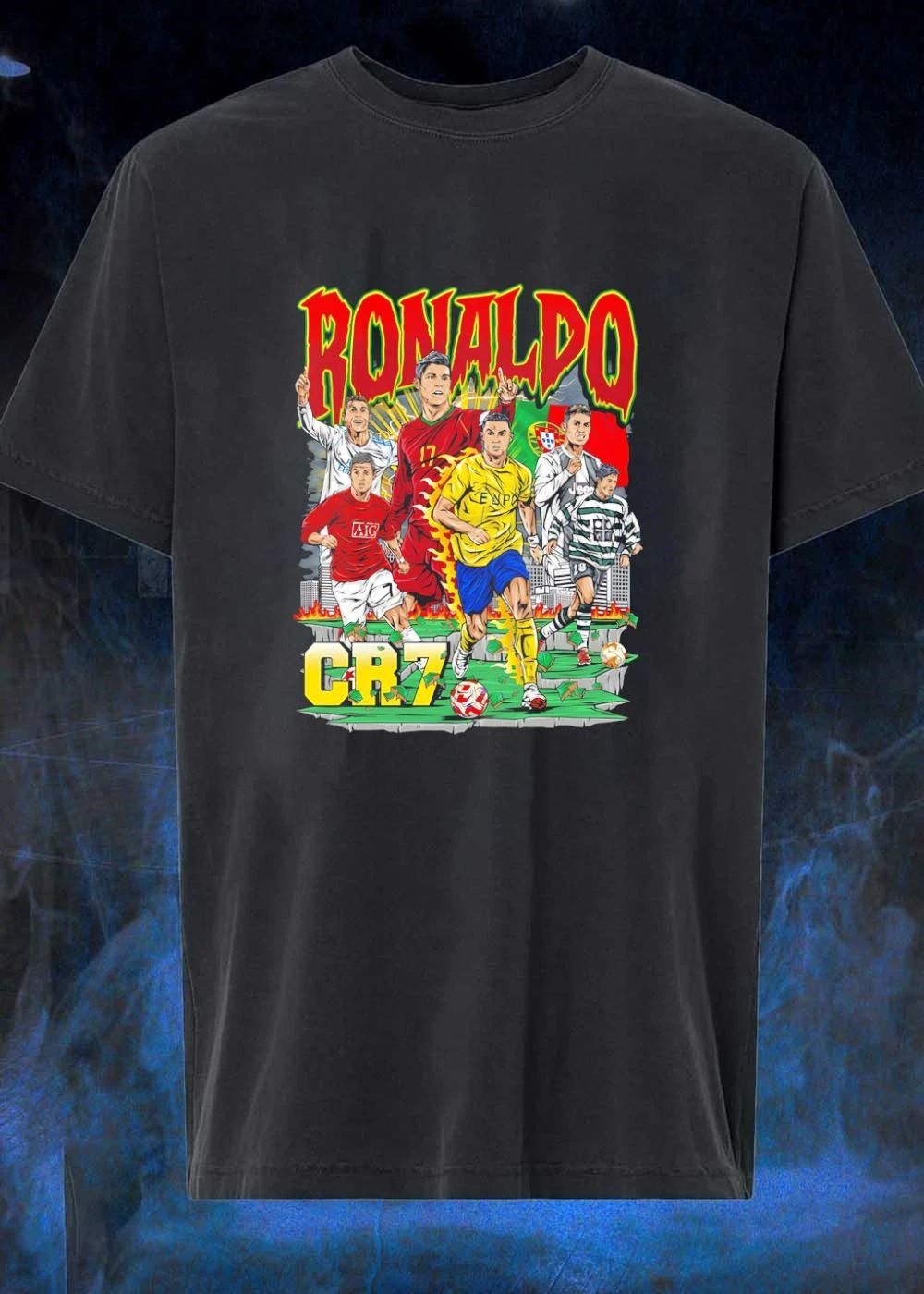 Legendary Football Icon Cristiano Ronaldo Graphic T-Shirt