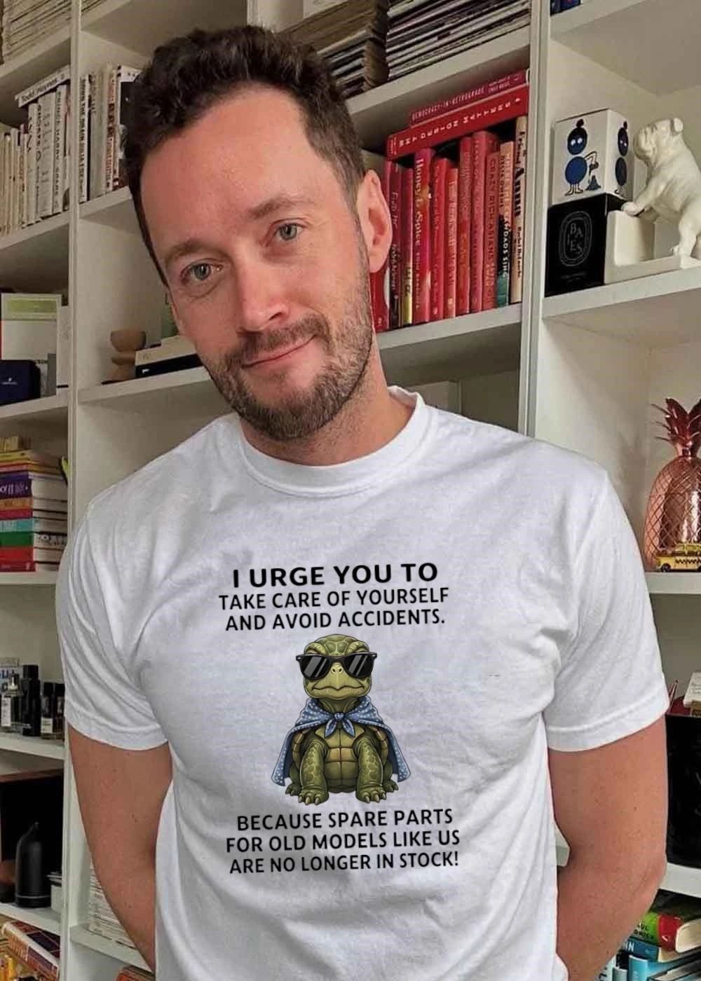 Turtle Lover Take Care Avoid Accidents Spare Parts Old Models No Longer Stock T-Shirt