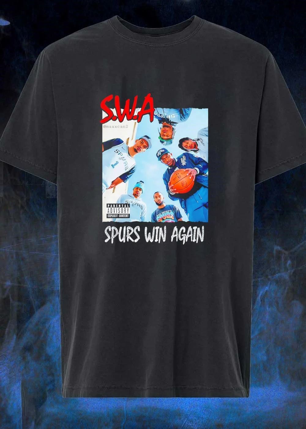 Maxxcan2 San Antonio Spurs Players SWA Spurs Win Again NBA T-Shirt